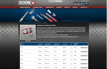 B2B Ecommerce Website by Speartek for Professional Tool Manufacturer