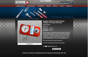 B2B Ecommerce Website by Speartek for Professional Tool Manufacturer