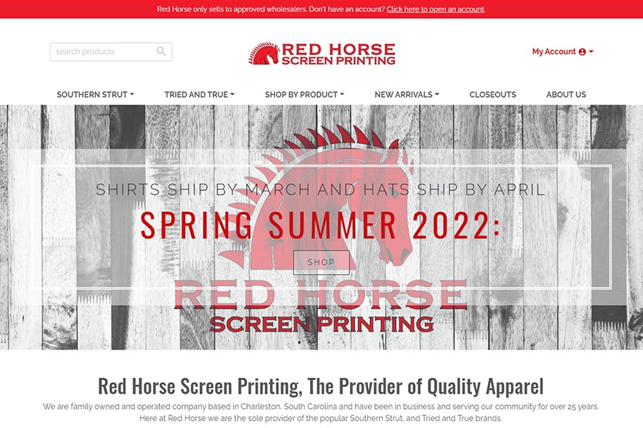 Wholesale Ecommerce Platform by Speartek for Wholesale Tshirts and Apparel