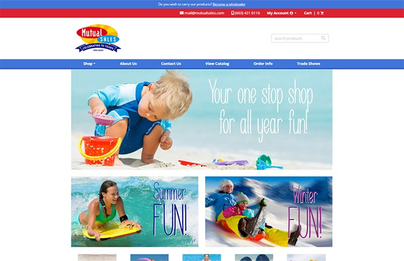Wholesale Ecommerce Platform by Speartek for Wholesale Souvenirs and Beach Toys