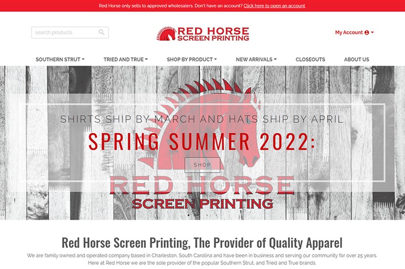 Wholesale Ecommerce Platform by Speartek for Wholesale Tshirts and Apparel