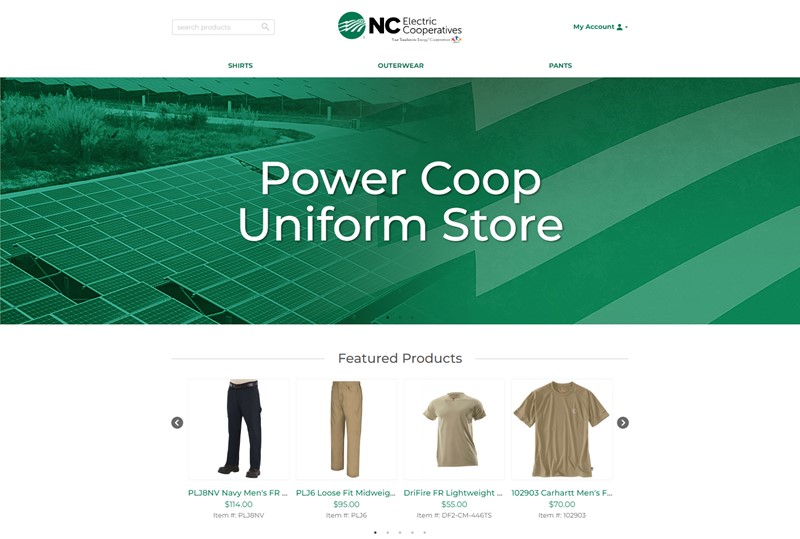 Uniform Store by Speartek for employee branded uniforms..