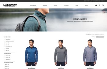 Wholesale Ecommerce Platform by Speartek for Promotional Apparel Manufacturer