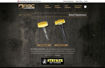 B2B Ecommerce Website by Speartek for Industrial Supplier of Hammers