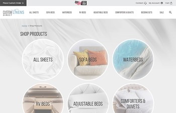 Custom Ecommerce Website Design for Bedding Manufacturer - By Speartek