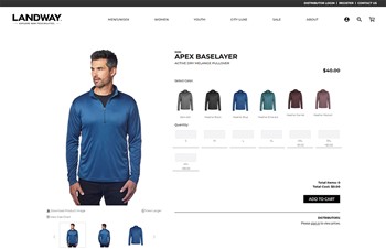 Wholesale Ecommerce Platform by Speartek for Promotional Apparel Manufacturer