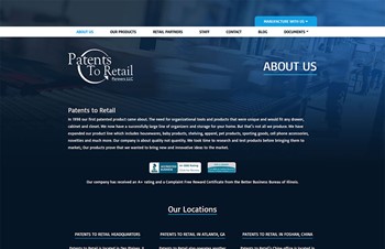 Website Design and Development by Speartek for Consultants to Product Inventors