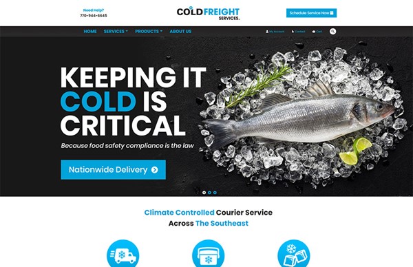 Website Design and Development for Specialty Logistics Provider