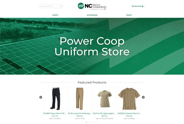 Uniform Store by Speartek for employee branded uniforms..