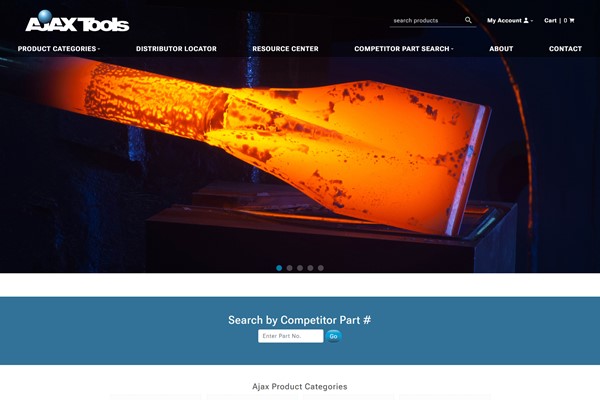B2B Ecommerce Website by Speartek for Ajax Tools