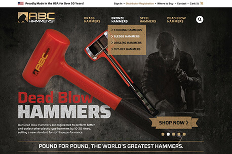 ABC Hammers  Website Homepage